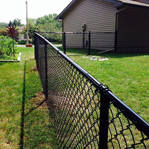 Black Galvanized Fence